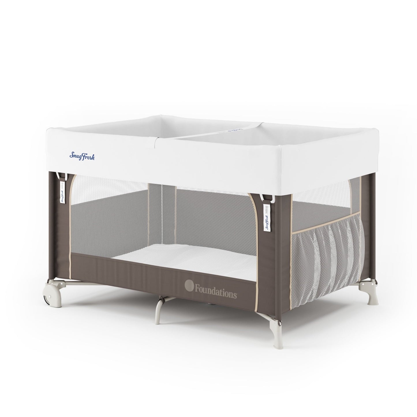 Snugfresh Elite Portable Play Yard, Sahara, Washable Snugfresh Cover Included