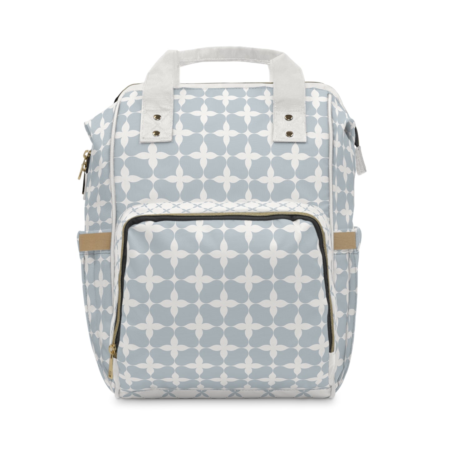 Diaper Bag Backpack- Blue Cream Geo - All The Things Baby
