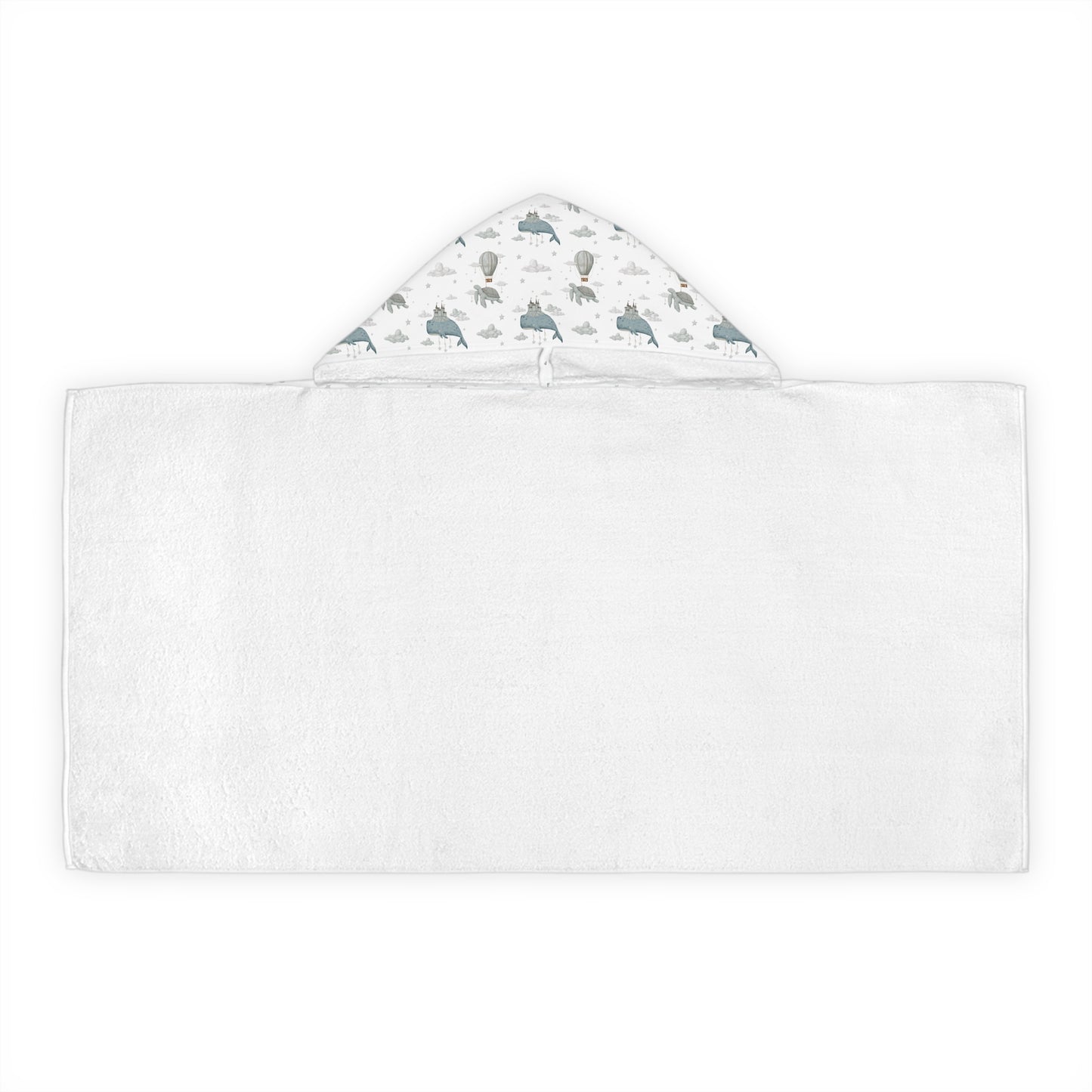 Child Hooded Towel - Whale Turtles