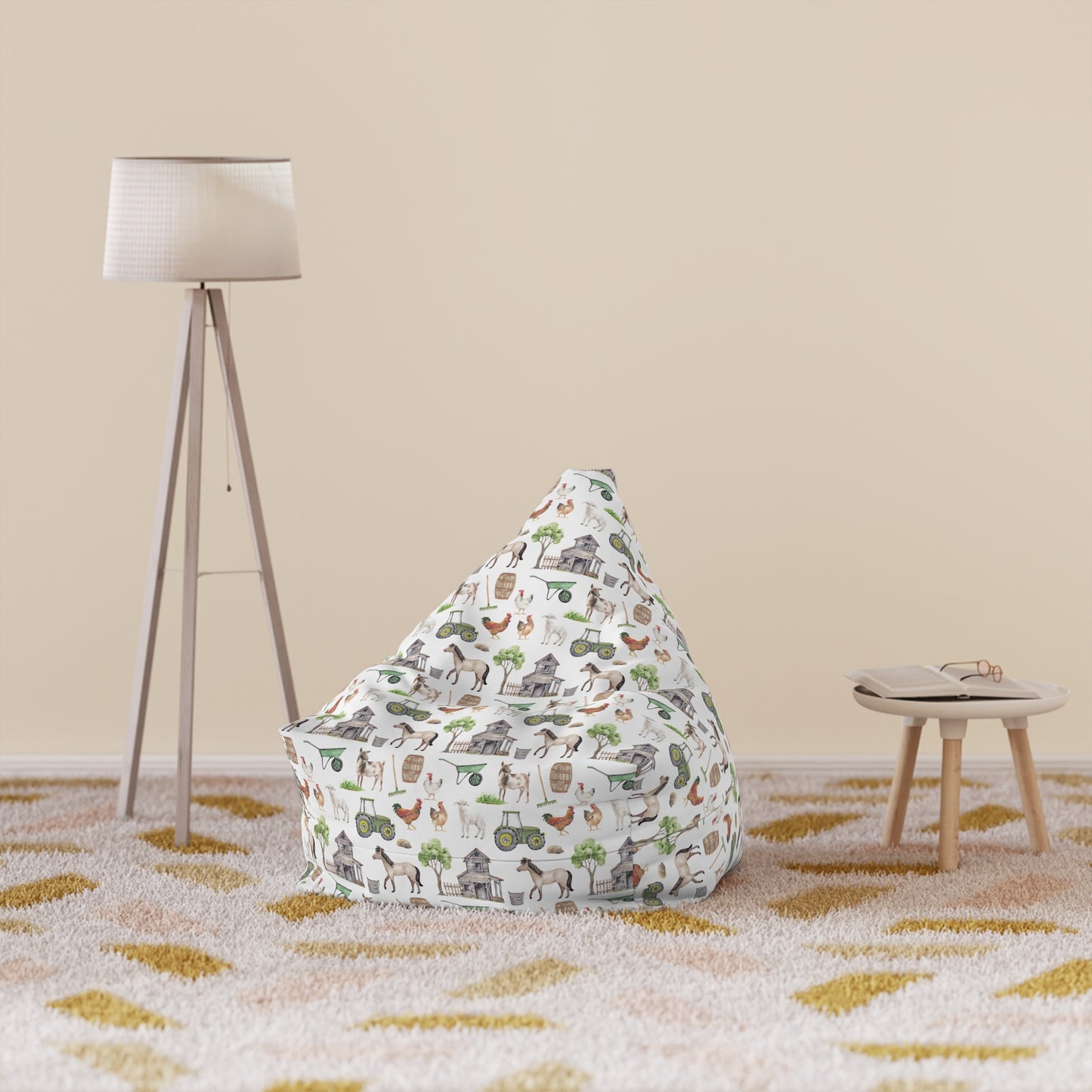 Kids' Bean Bag Chair Cover - Farm Life