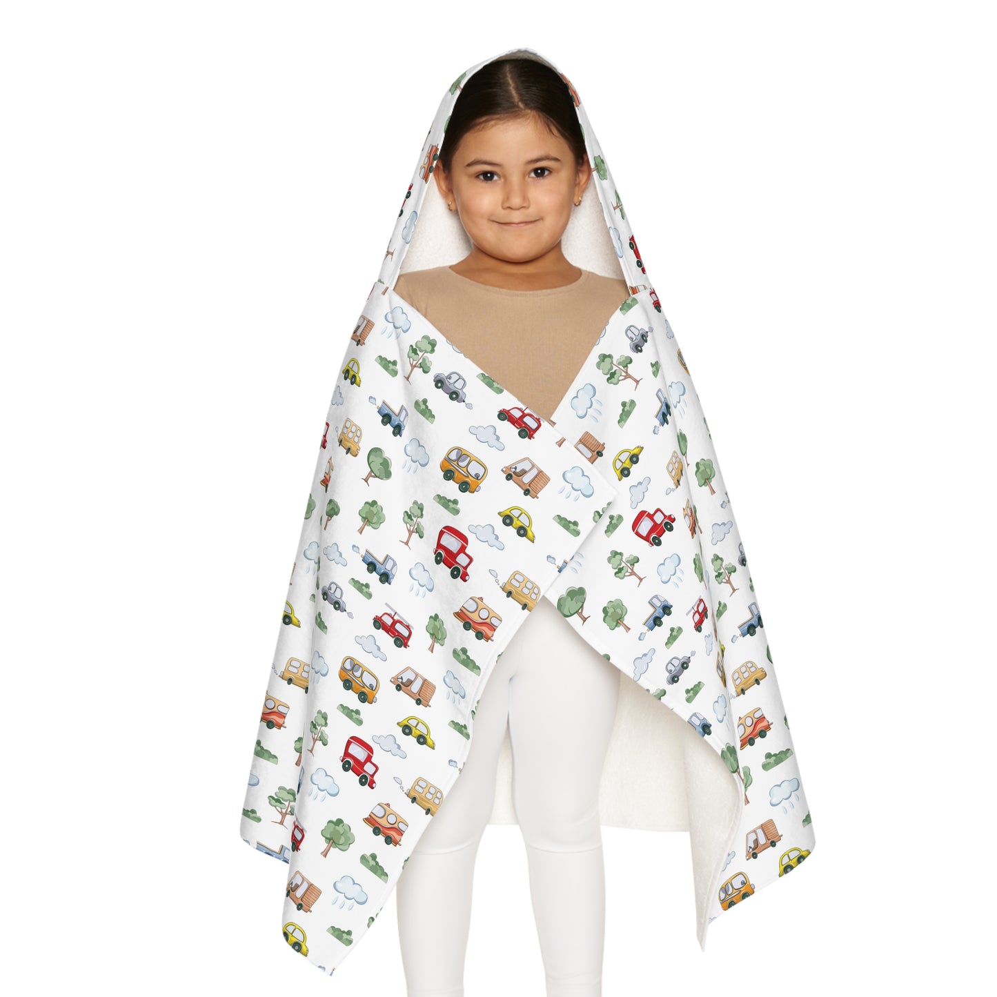 Child Hooded Towel- Cute Cars