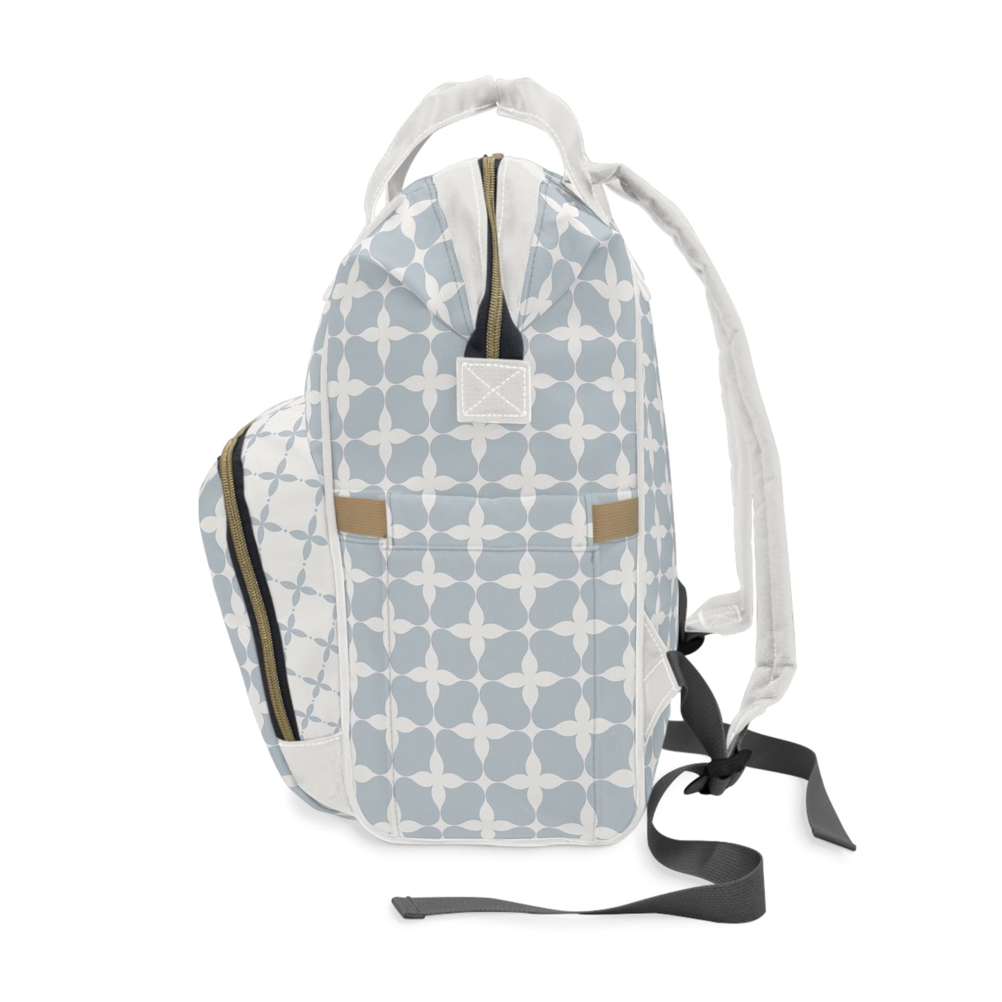 Diaper Bag Backpack- Blue Cream Geo - All The Things Baby