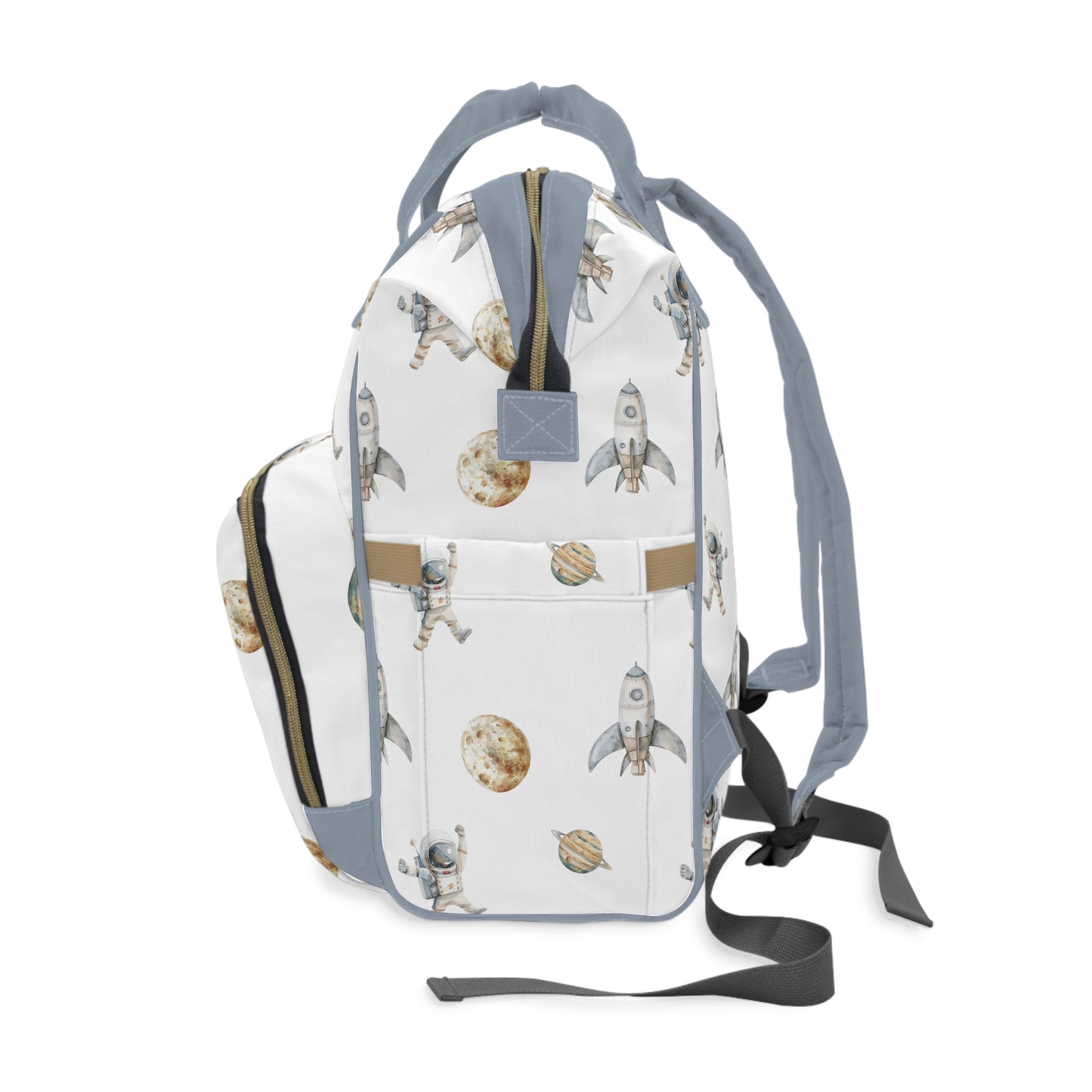 Classic Watercolor Astronauts Multifunctional Backpack - All The Things Baby