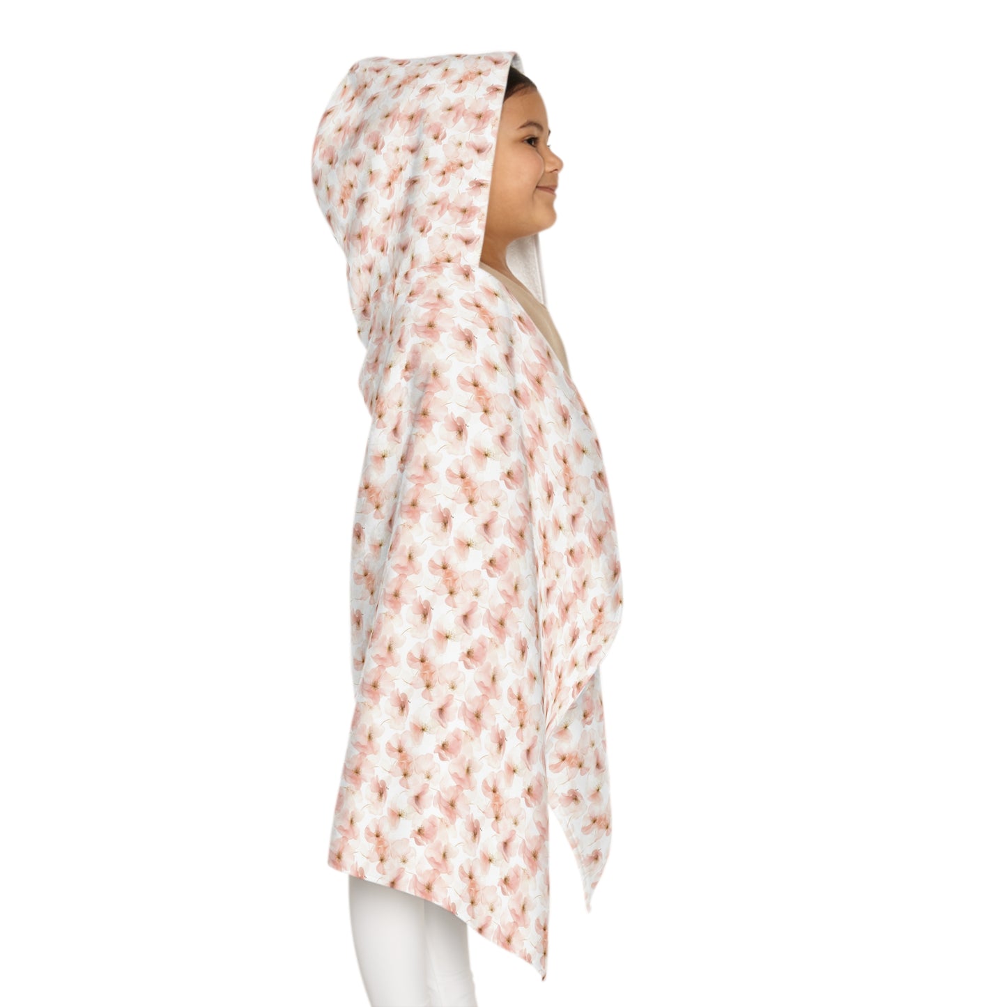 Child Hooded Towel - Pink Floral
