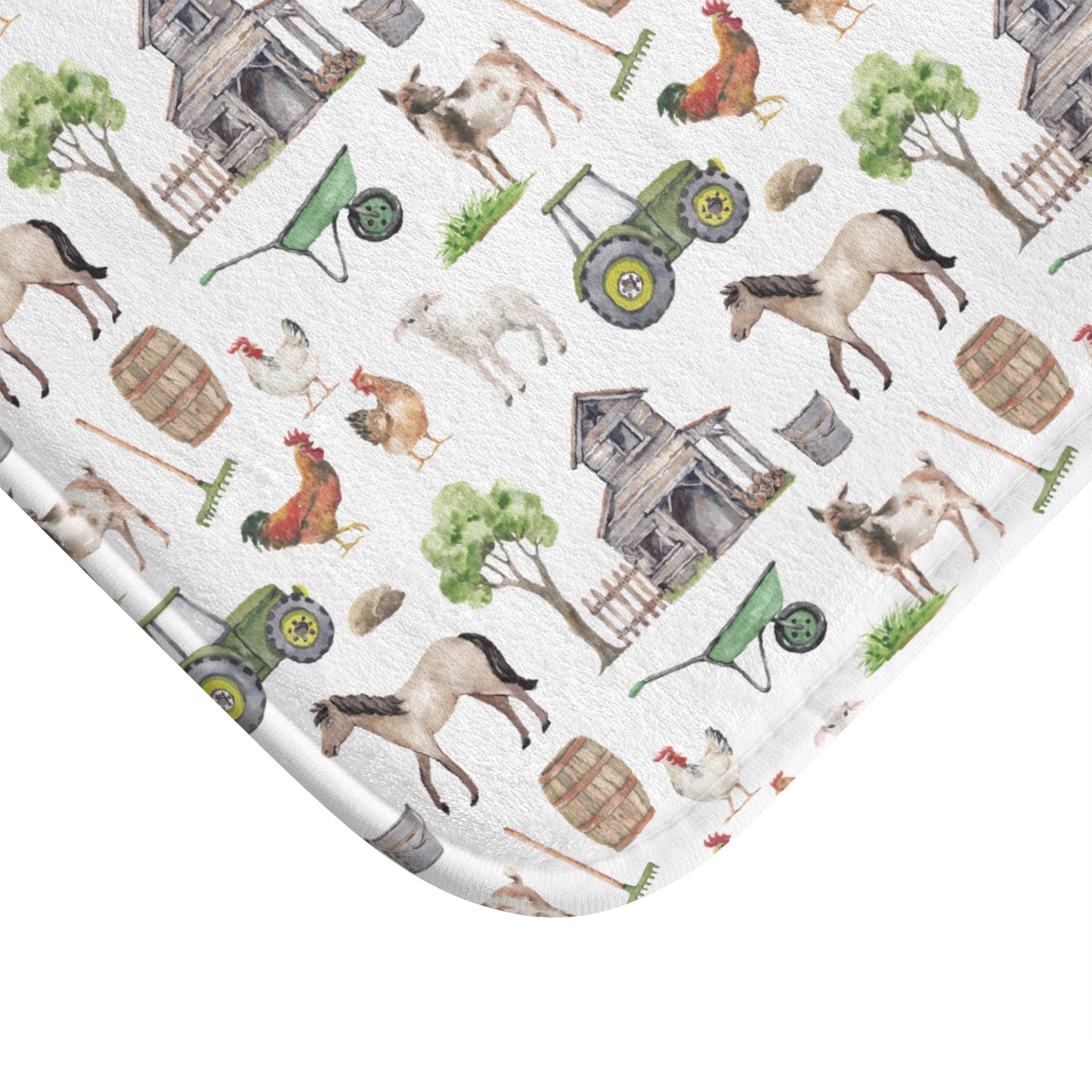 Children's Bath Mat - Farm Life