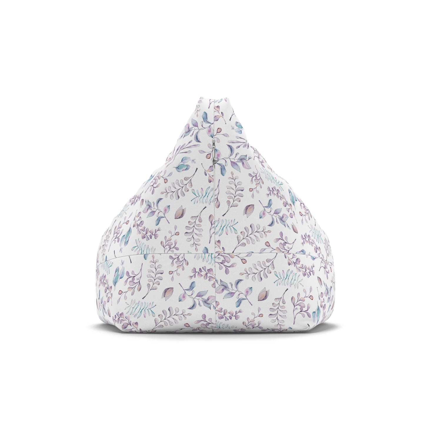 Elegant Lavender Floral Bean Bag Chair Cover