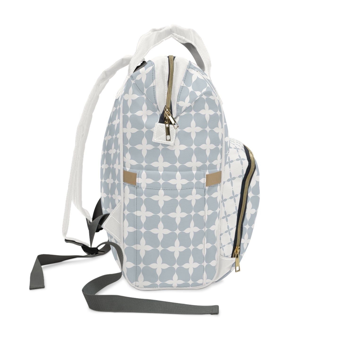 Diaper Bag Backpack- Blue Cream Geo - All The Things Baby