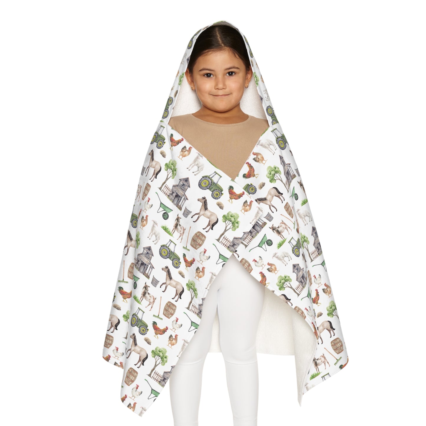 Child Hooded Towel - Farm Life