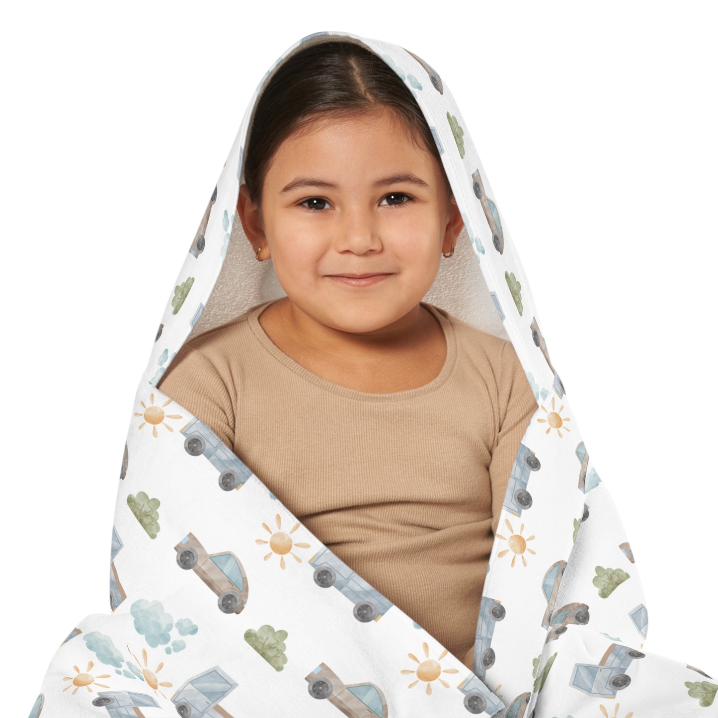 Child's Hooded Towel - Things That Go Design