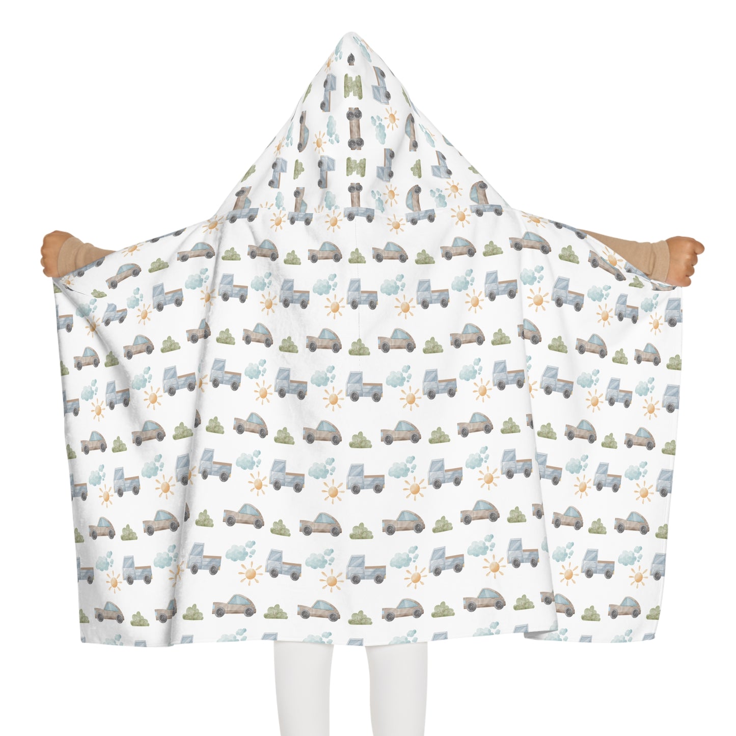 Child's Hooded Towel - Things That Go Design