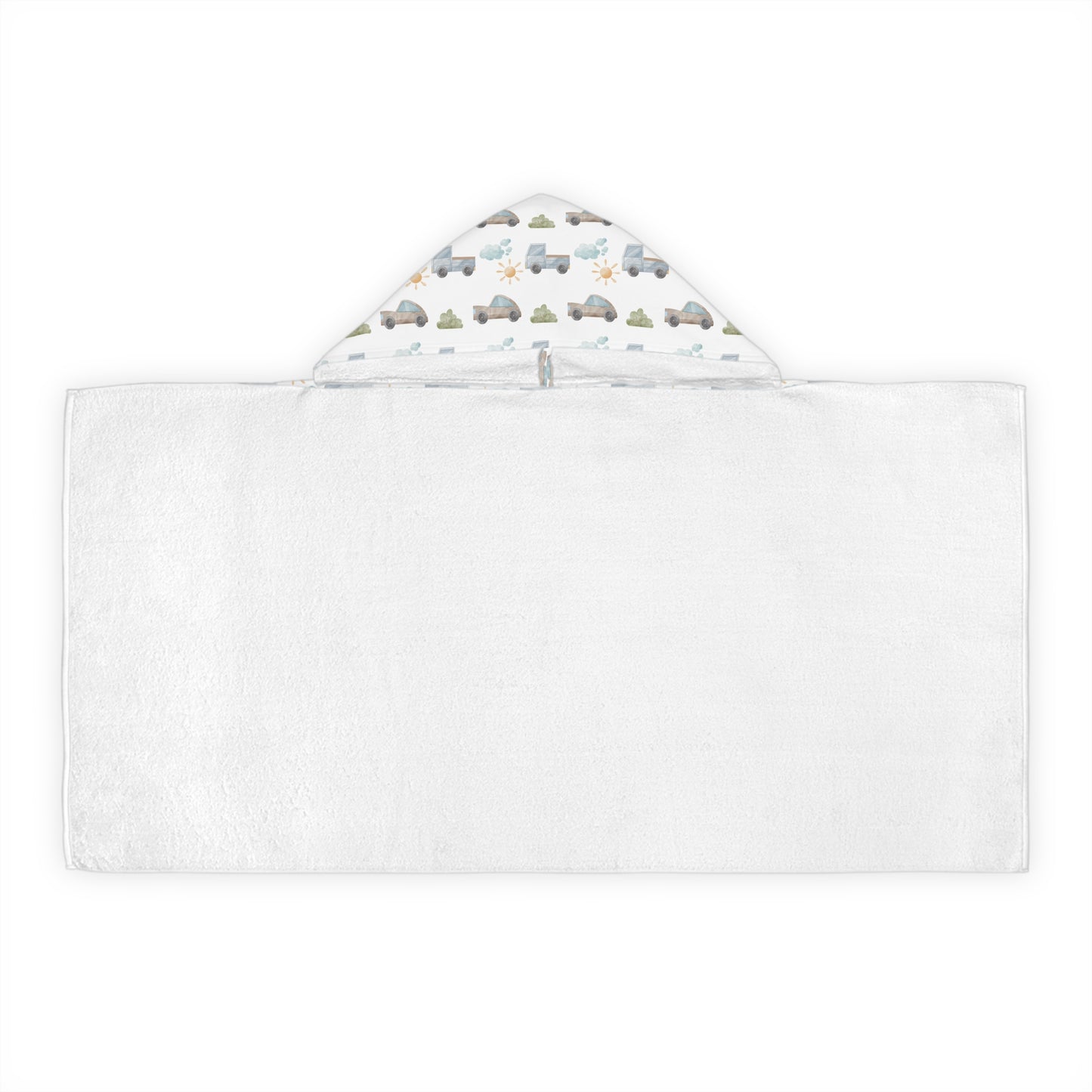 Child's Hooded Towel - Things That Go Design