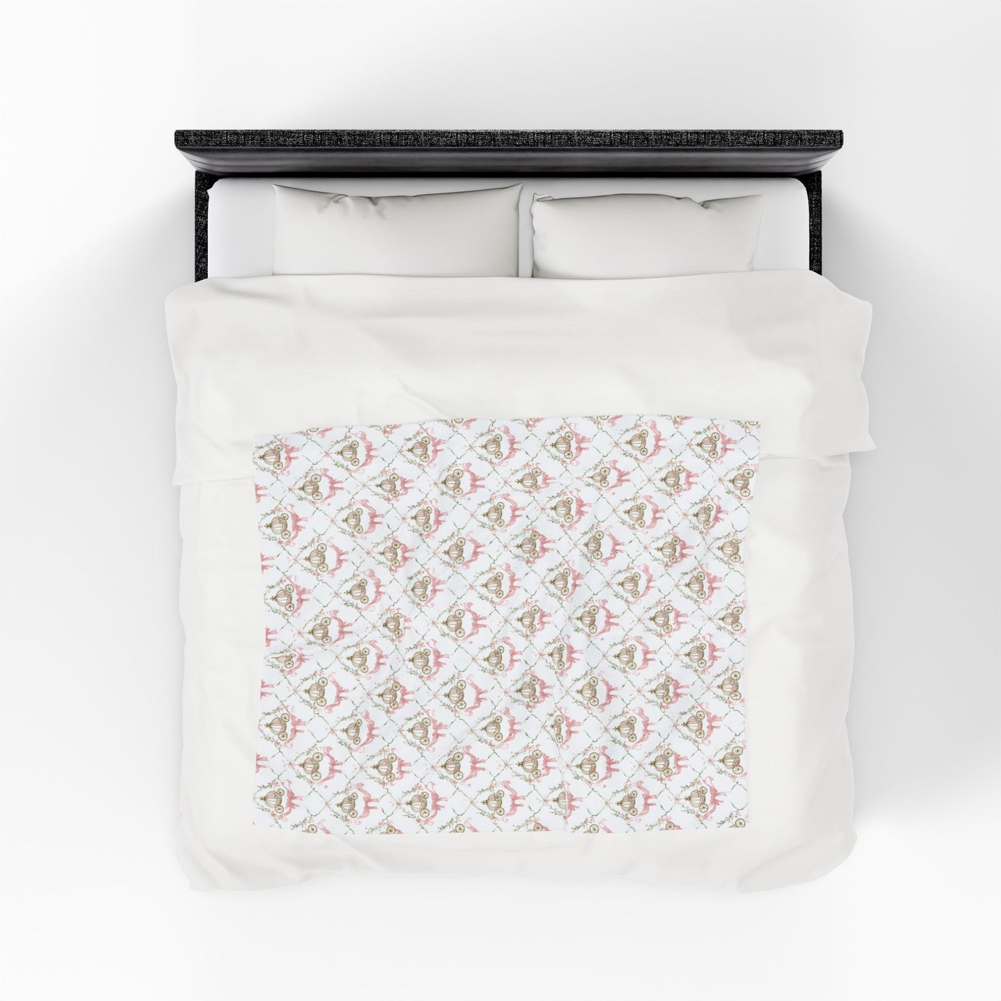 Velveteen Plush Blanket- Elegant Princess Carriages