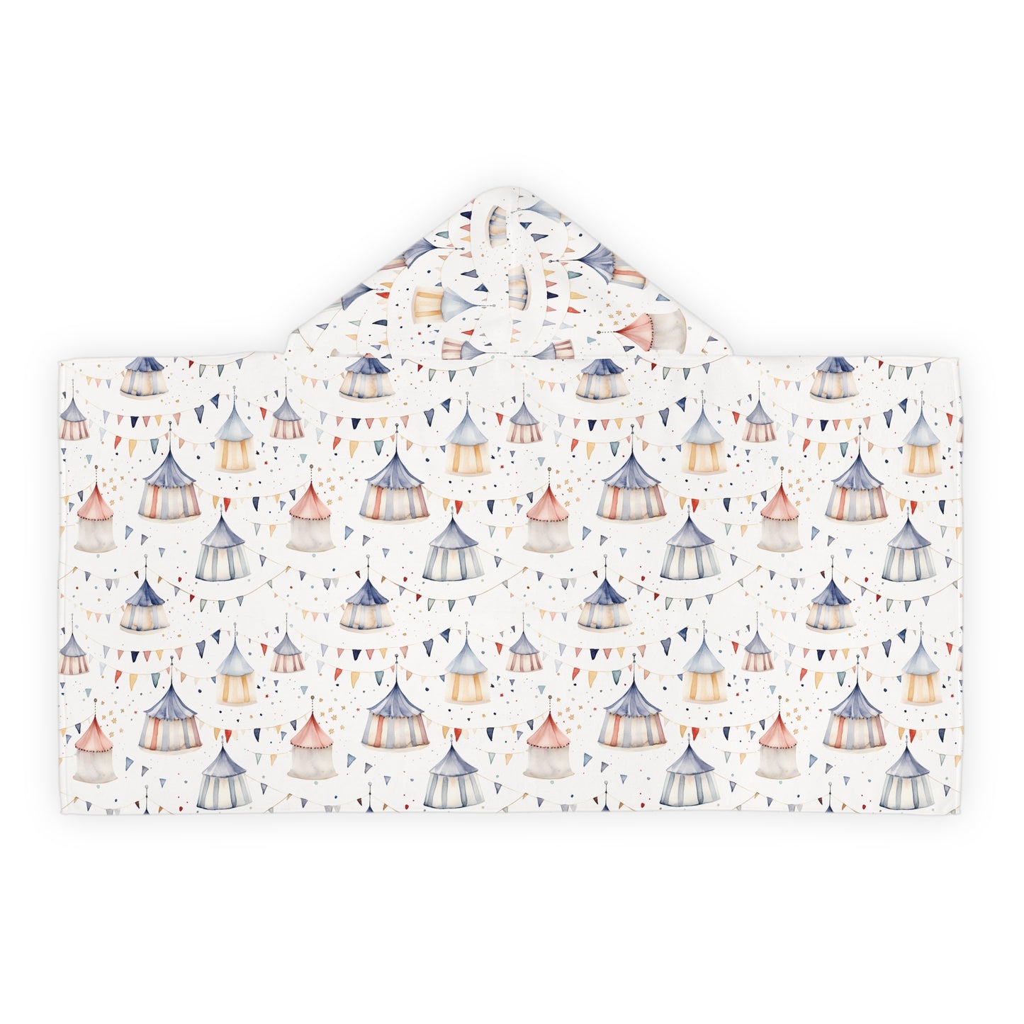Child's Hooded Towel - Circus Tents