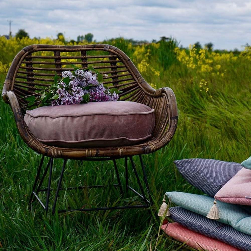 Velvet Floor Pillows round 19.7 In, Dusty Rose