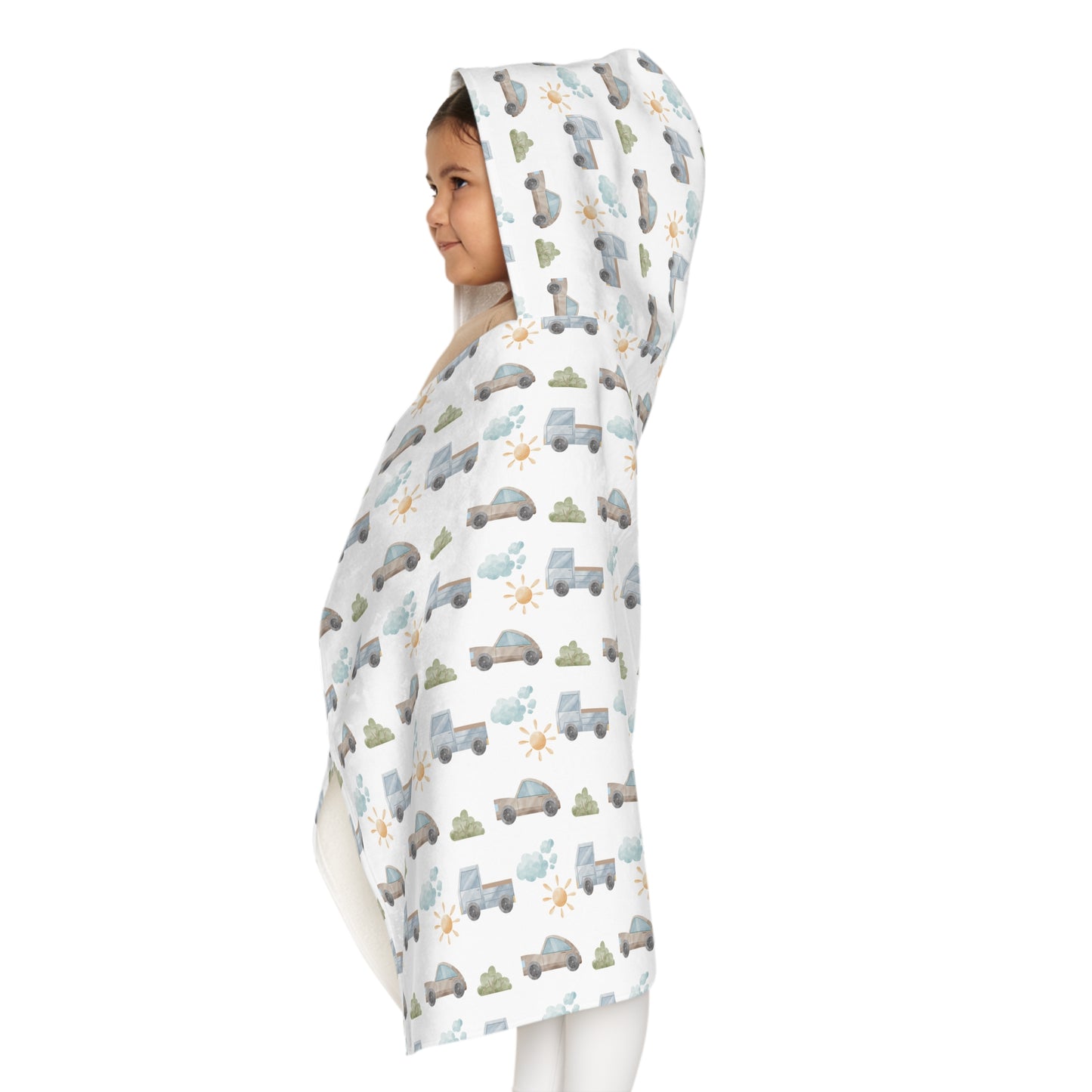 Child's Hooded Towel - Things That Go Design