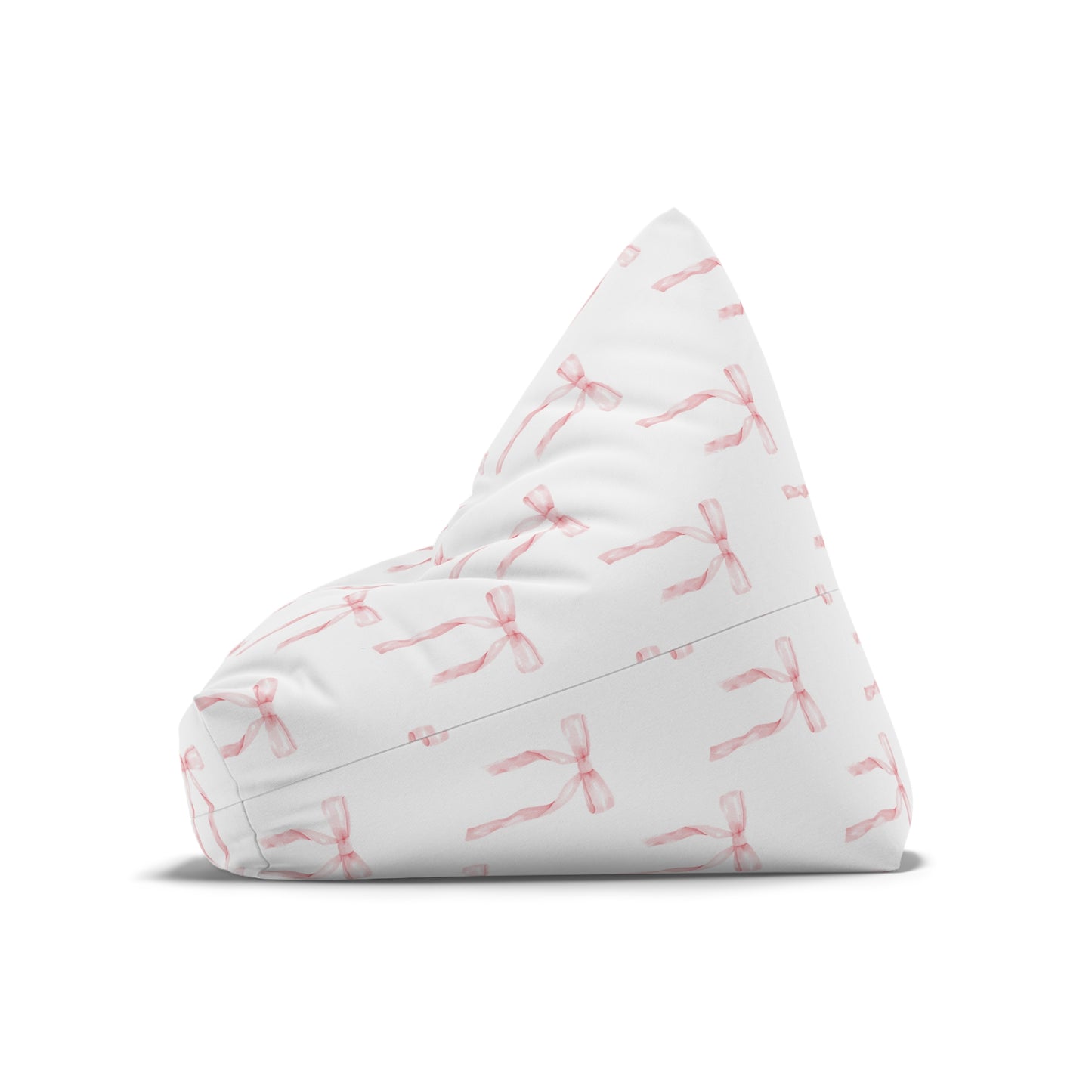 Watercolor Coquette Pink Bows Bean Bag Chair Cover