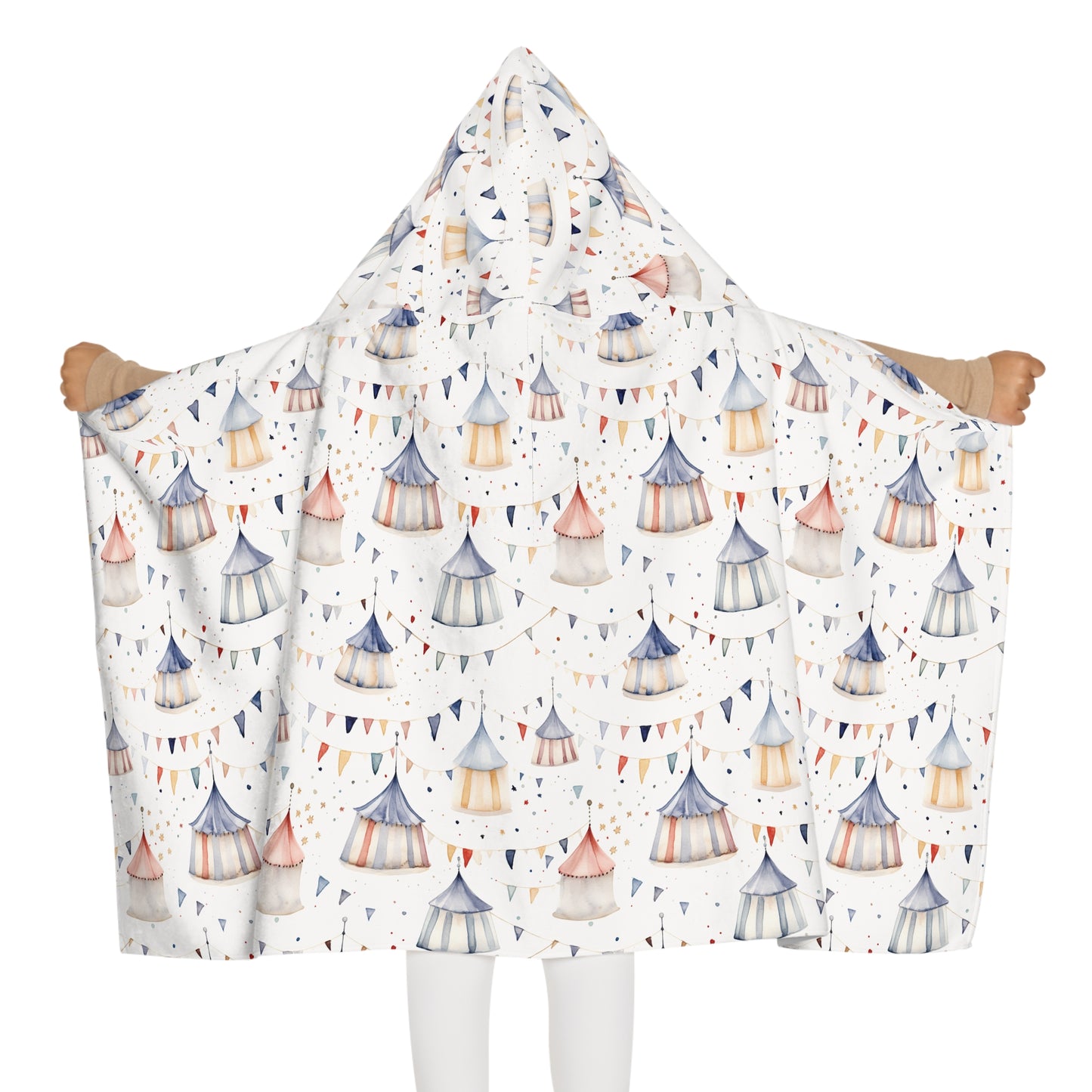 Child's Hooded Towel - Circus Tents