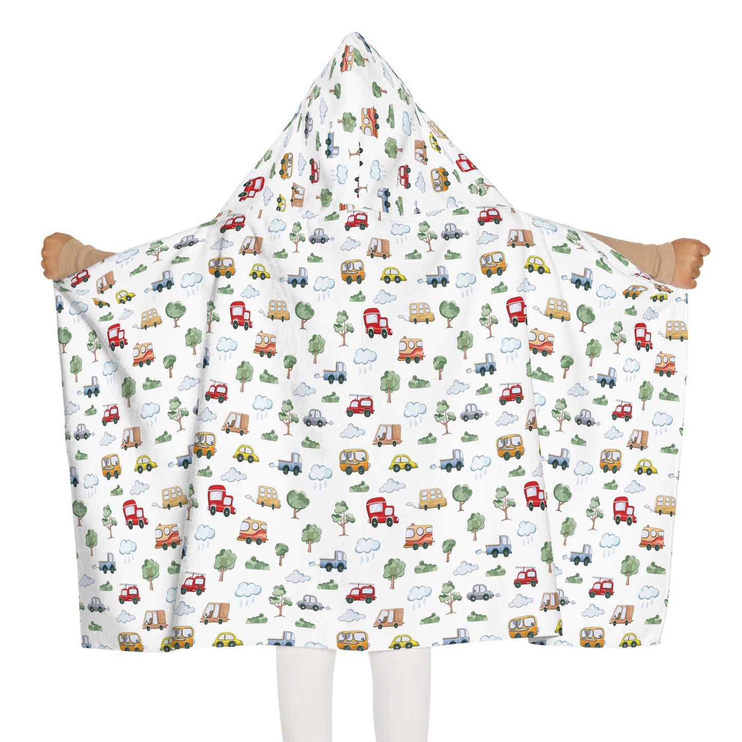 Child Hooded Towel- Cute Cars