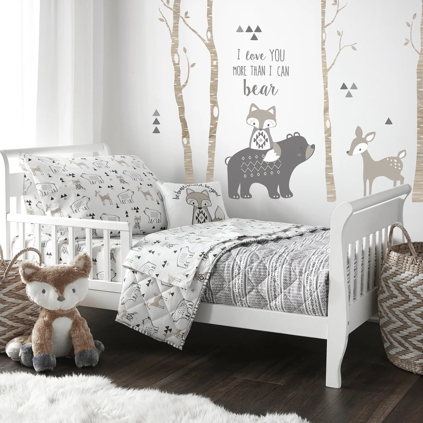 5-Piece Woodland Toddler Bedding Set