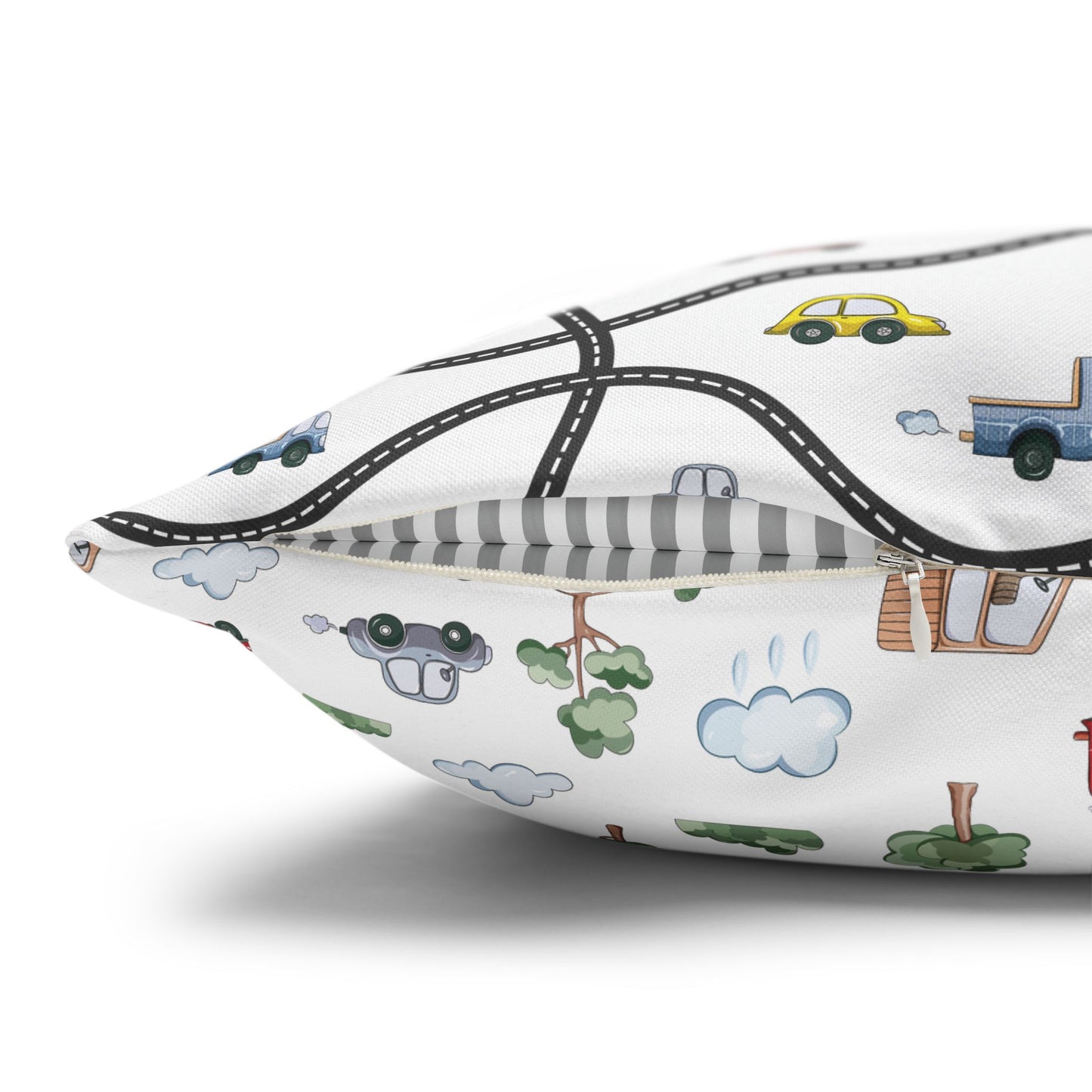 Throw Pillowcase Boy's Cute Cars