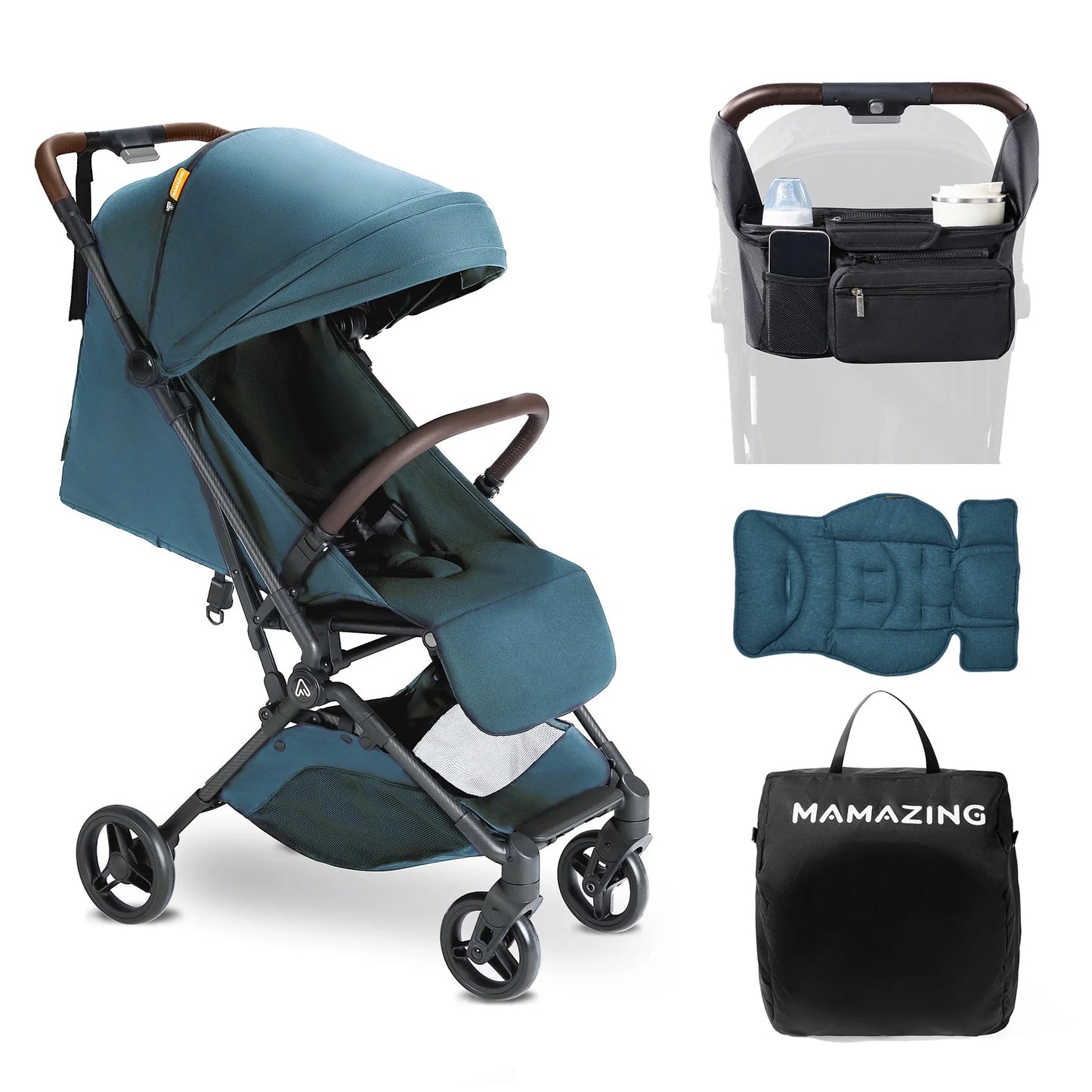 Baby Stroller 11.5 Lb Ultra Air Lightweight Foldable Carbon Fiber Travel Stroller for Toddler Infant