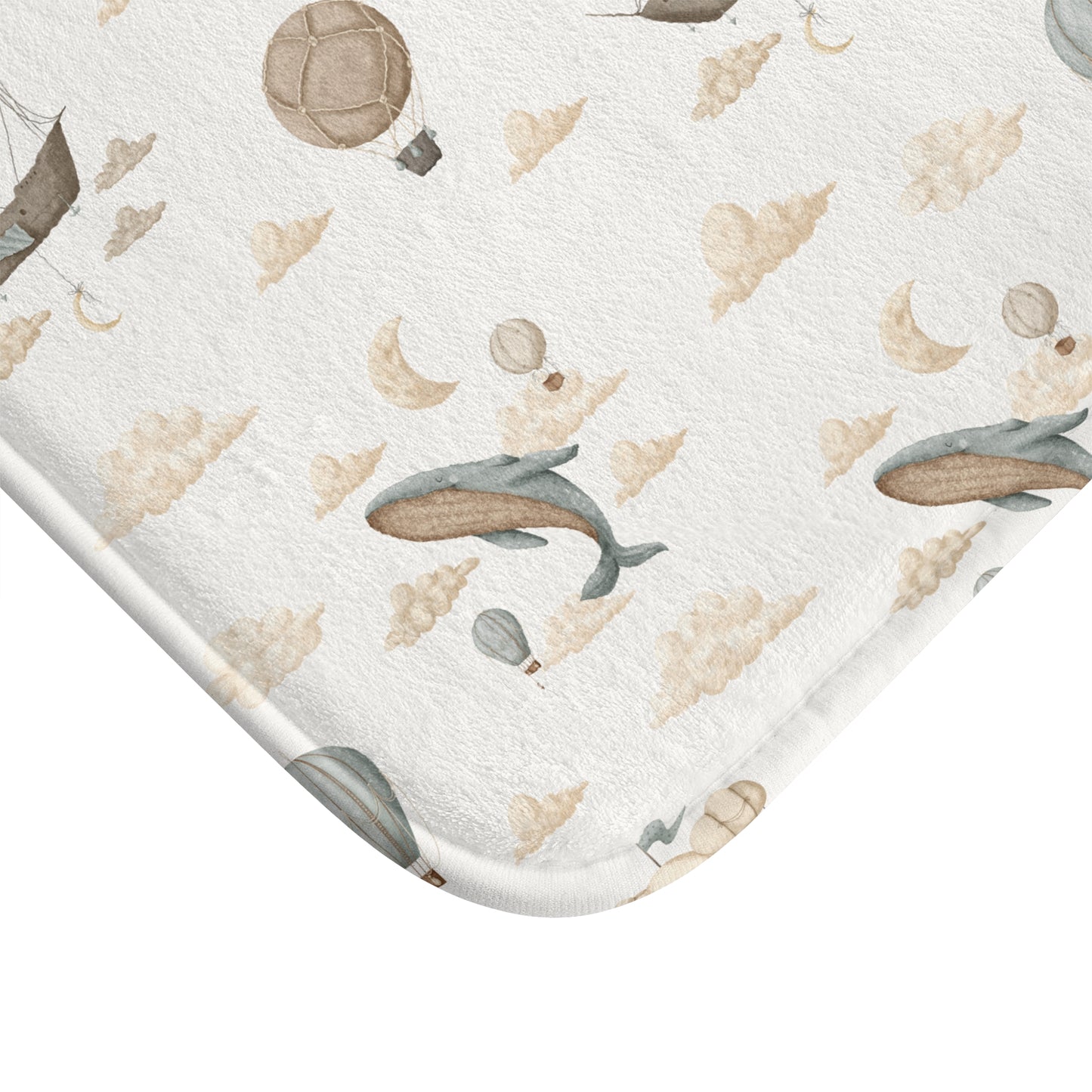 Bath Mat Balloon Ships - All The Things Baby