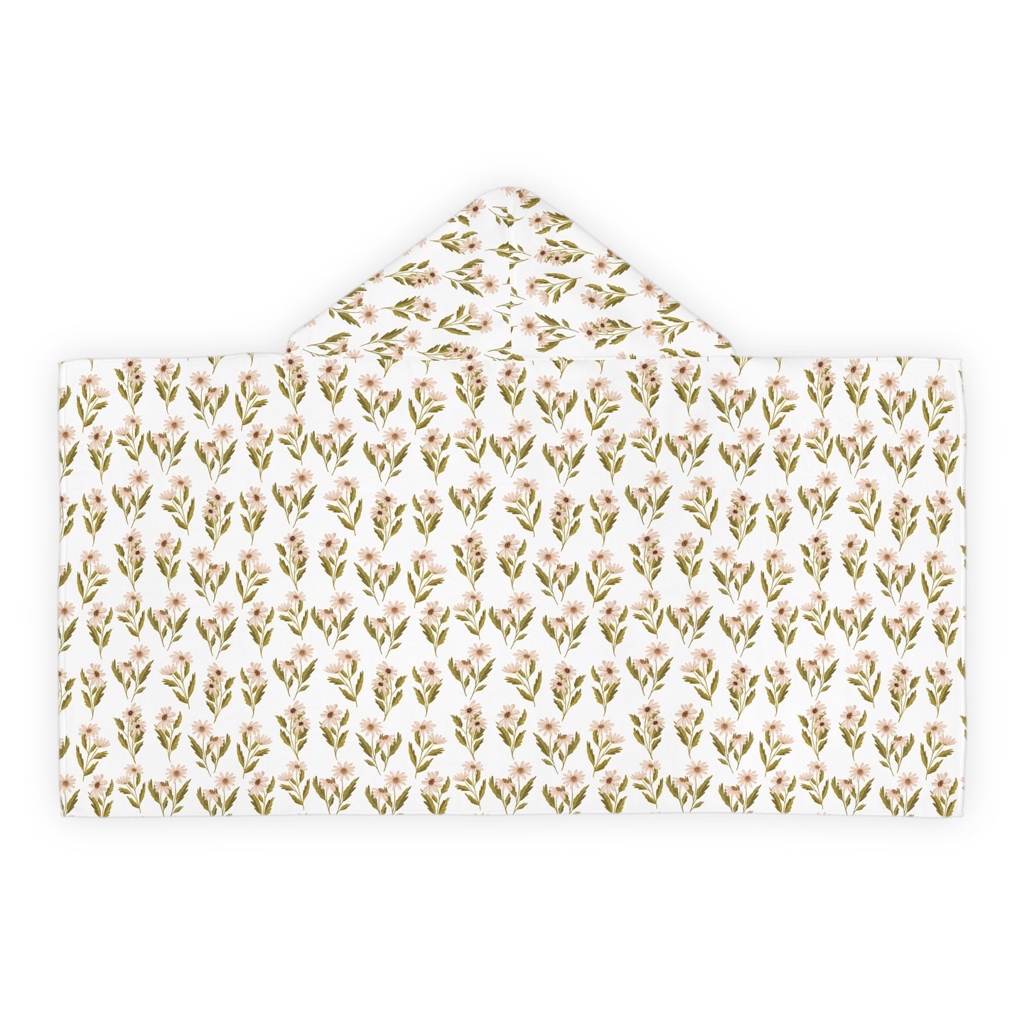 Kid's Hooded Towel Neutral Daisy