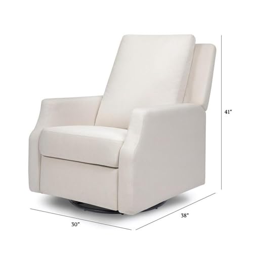 Namesake Crewe Glider Recliner Nursery Chair - GREENGUARD Gold & Certi-PUR US Certified, Ultra Cozy 360° Swivel Rocker Recliner
