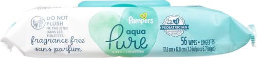 Pampers Baby Wipes Aqua Pure, 99% water-based wipes