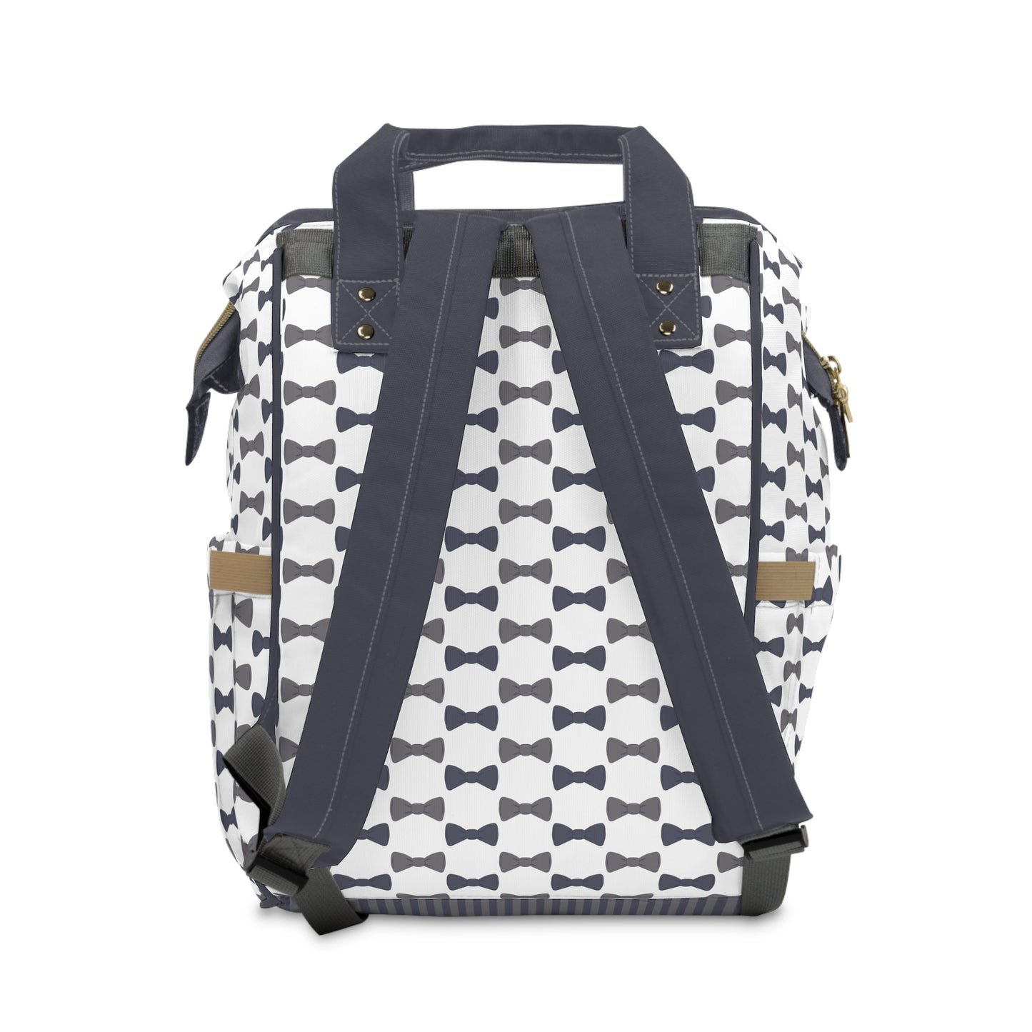 Backpack with bow Tie pattern on a white background