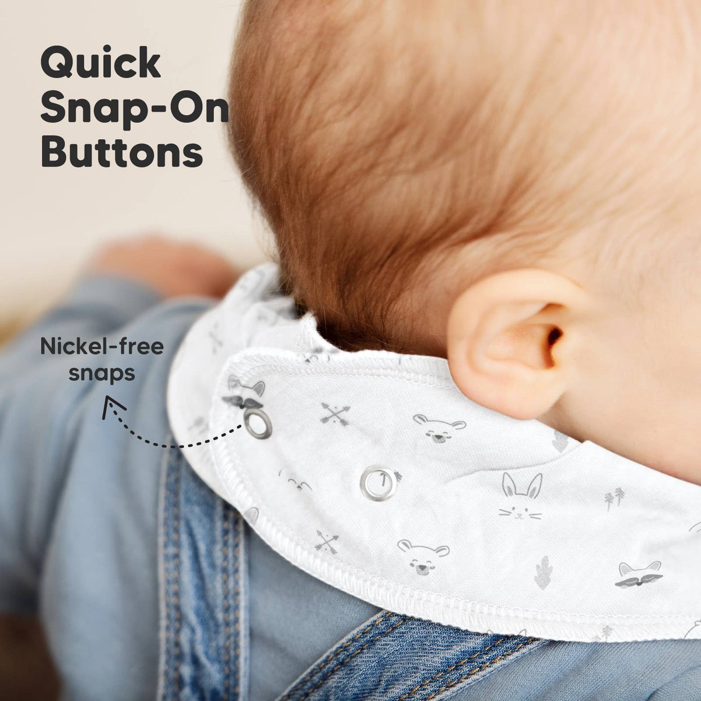 KeaBabies - 8-pack Baby Bandana Bibs for Boys and Girls - All The Things Baby