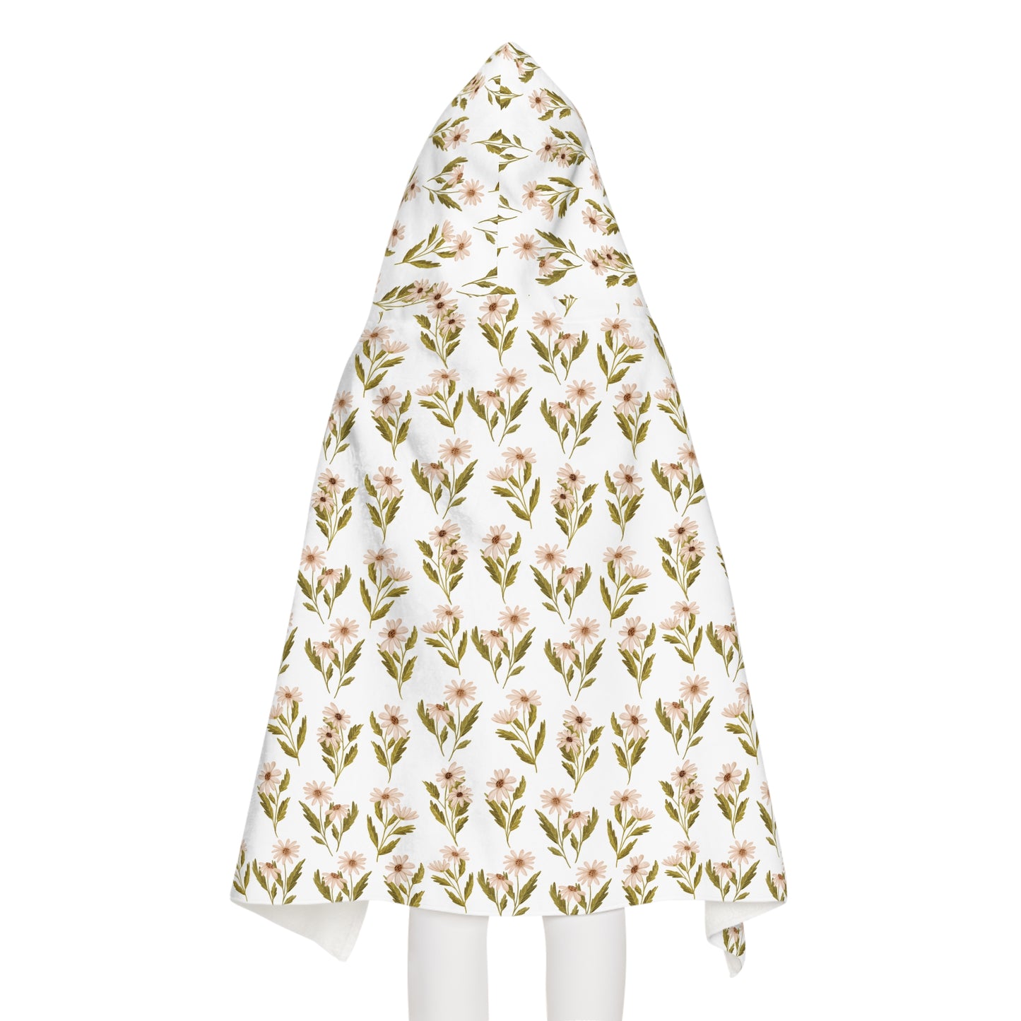 Kid's Hooded Towel Neutral Daisy