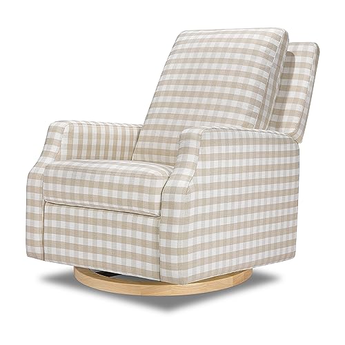 Namesake Crewe Glider Recliner Nursery Chair - GREENGUARD Gold & Certi-PUR US Certified, Ultra Cozy 360° Swivel Rocker Recliner