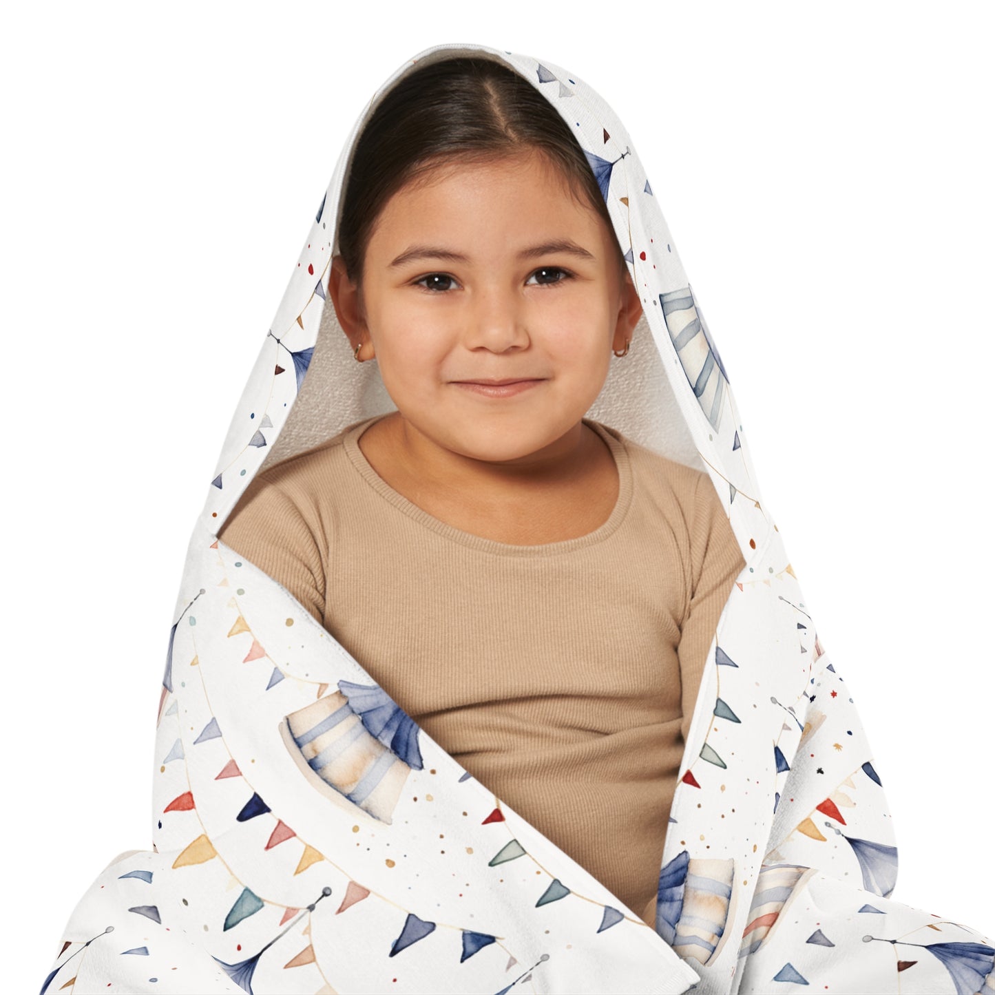 Child's Hooded Towel - Circus Tents