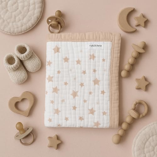 Organic Cotton Muslin Baby Blanket for Boys and Girls