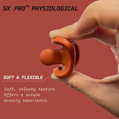 Color Essence SX PRO Silicone Baby Pacifier 2Pk, Made with 100% Soft Silicone, Baby Essentials Perfect for Breastfeeding Babies, Designed in Spain, 0-6 Mths, Mustard/Blue