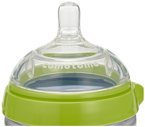 Comotomo Baby Bottle Double Pack, Green, 8oz