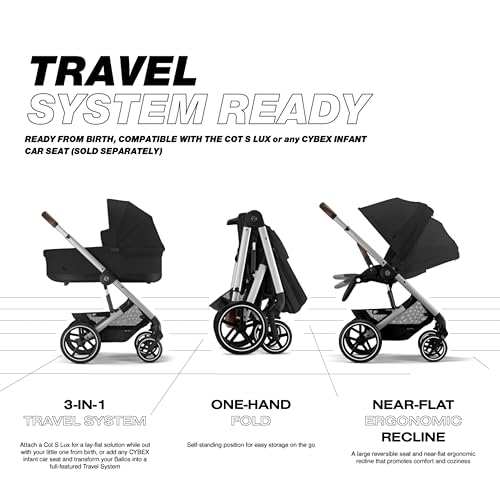 Cybex Balios S Lux Toddler and Baby Stroller with Reversible Seat
