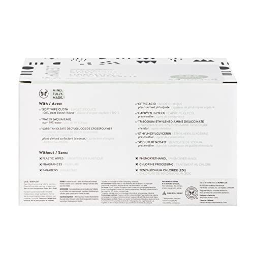 The Honest Company Clean Conscious Multi-Use Wipes | Hypoallergenic + Unscented for Sensitive Skin | Over 99% Water, Compostable, Plant Based, Baby Wipes | Pattern Play, 720 Count