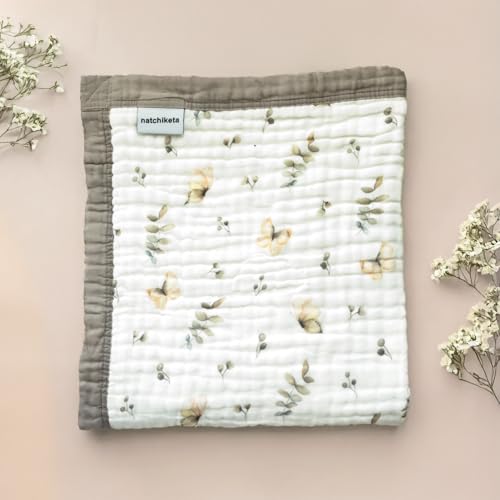 Organic Cotton Muslin Baby Blanket for Boys and Girls