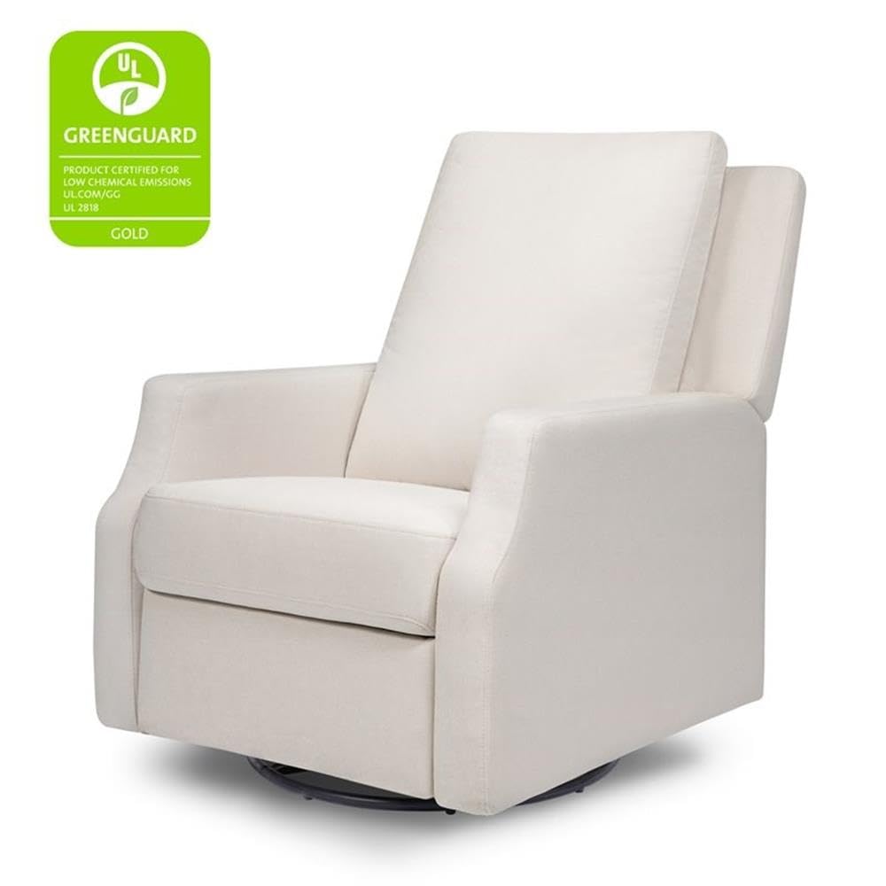Namesake Crewe Glider Recliner Nursery Chair - GREENGUARD Gold & Certi-PUR US Certified, Ultra Cozy 360° Swivel Rocker Recliner