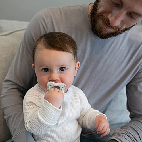 Dr. Brown's Natural Flow Anti-Colic Options+ Narrow Glass Baby Bottle Starter Set with Silicone Bottle Sleeves, Brush & Soft 100% Silicone HappyPaci Pacifier for Newborns, 0m+