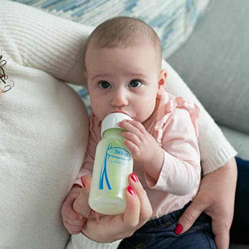 Dr. Brown's Natural Flow Anti-Colic Options+ Narrow Glass Baby Bottle Starter Set with Silicone Bottle Sleeves, Brush & Soft 100% Silicone HappyPaci Pacifier for Newborns, 0m+