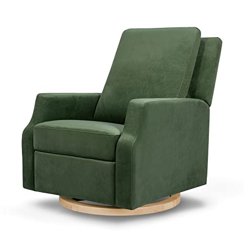 Namesake Crewe Glider Recliner Nursery Chair - GREENGUARD Gold & Certi-PUR US Certified, Ultra Cozy 360° Swivel Rocker Recliner