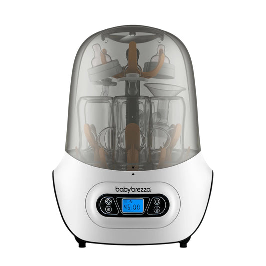Baby Bottle Sterilizer and Dryer Machine Electric Steam Sterilization - Pacifiers, Glass, Plastic, and Newborn Feeding Bottles