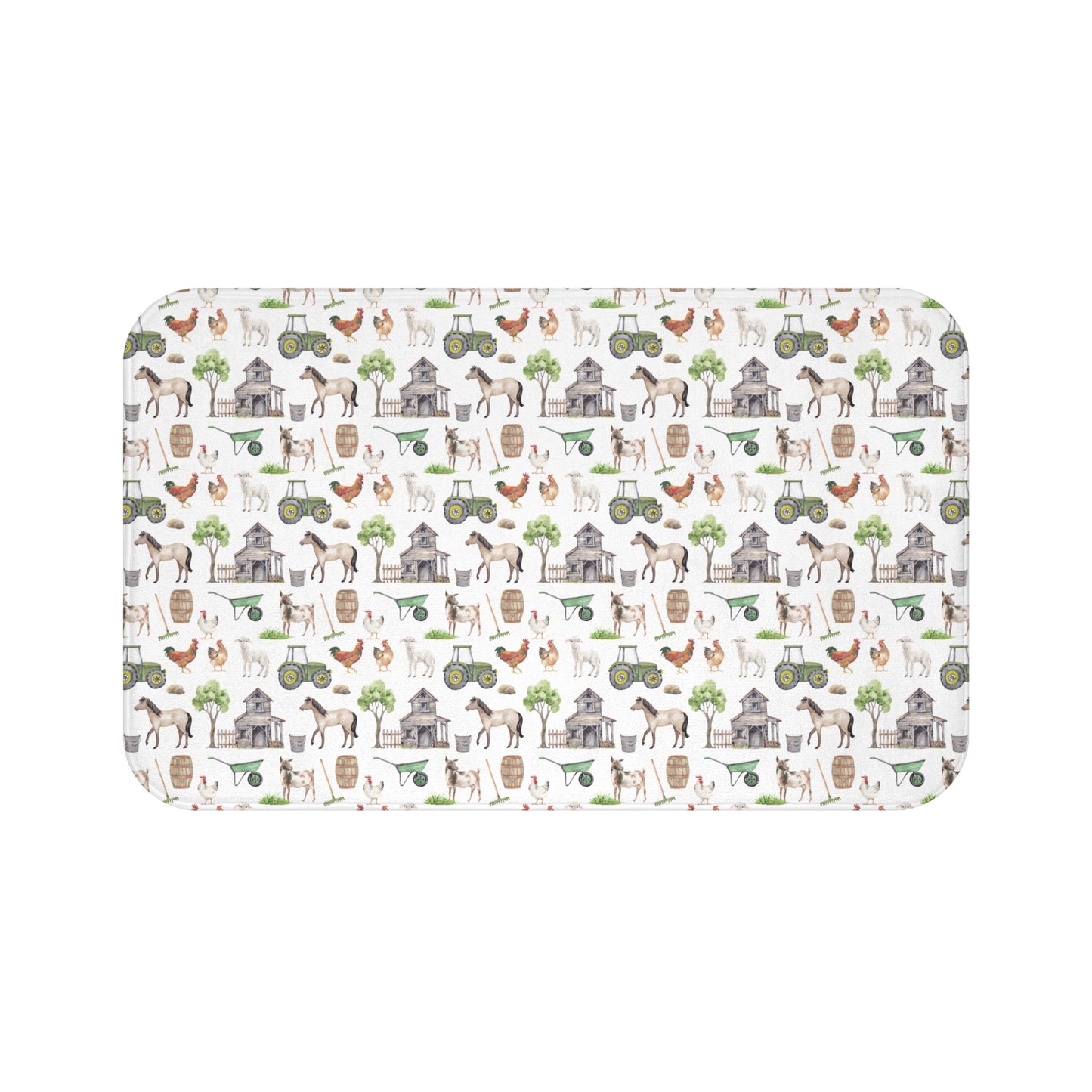 Children's Bath Mat - Farm Life