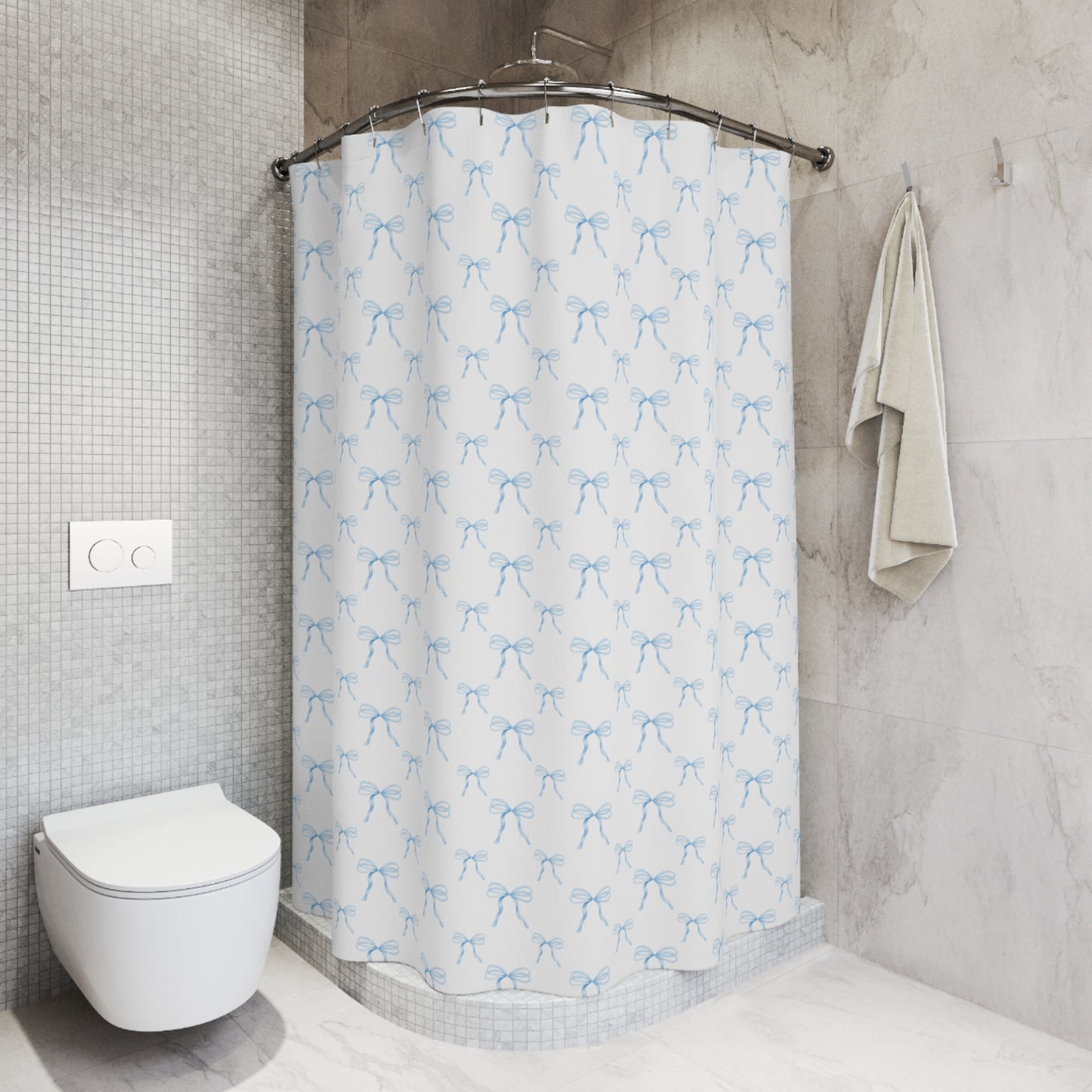 Shower Curtain Coquette Bows