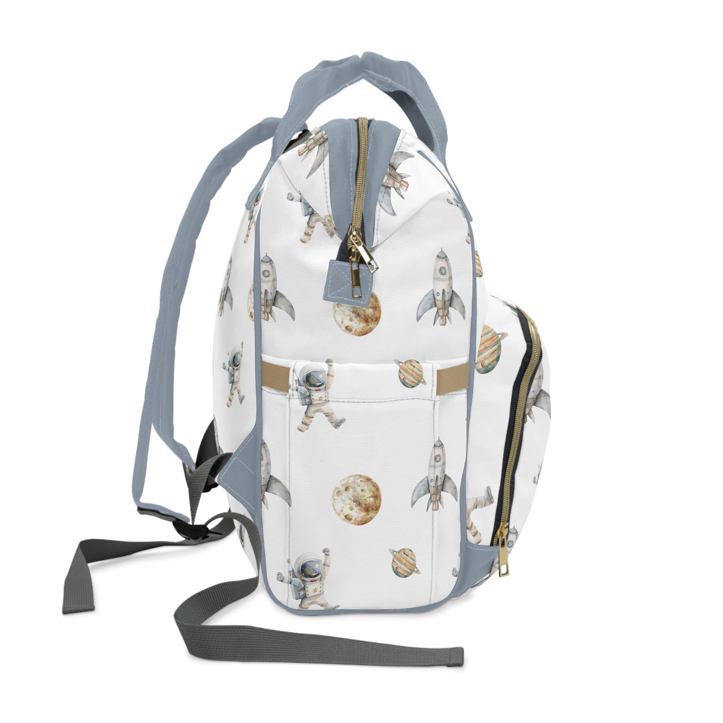 Classic Watercolor Astronauts Multifunctional Backpack - All The Things Baby