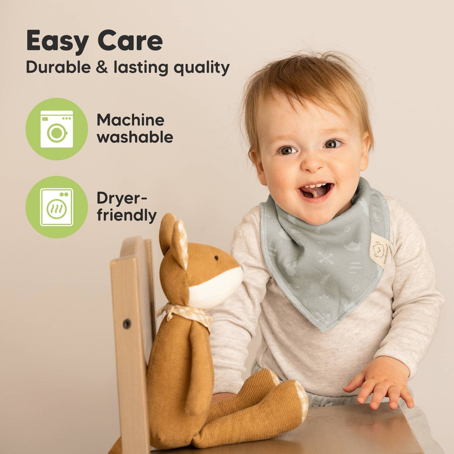 KeaBabies - 8-pack Baby Bandana Bibs for Boys and Girls - All The Things Baby