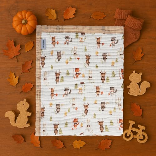 Organic Cotton Muslin Baby Blanket for Boys and Girls